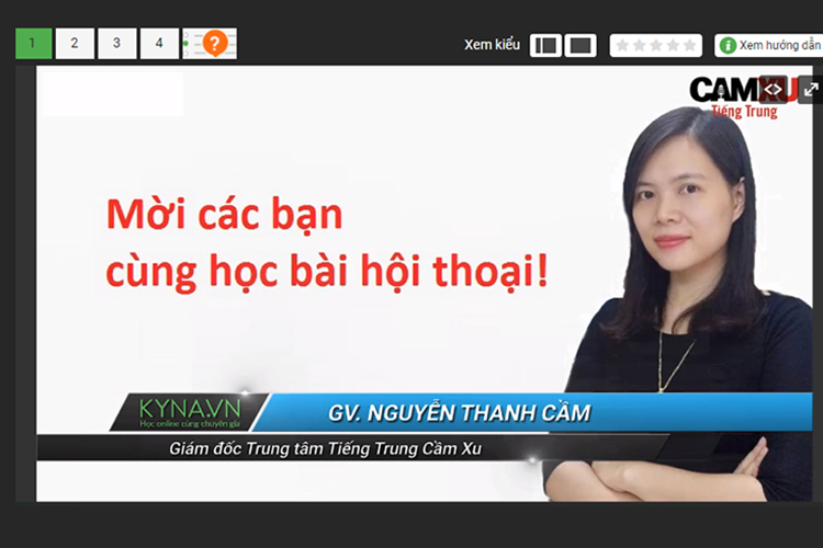 Khóa Học Hán Ngữ Nâng Cao 1 KYNA NN17