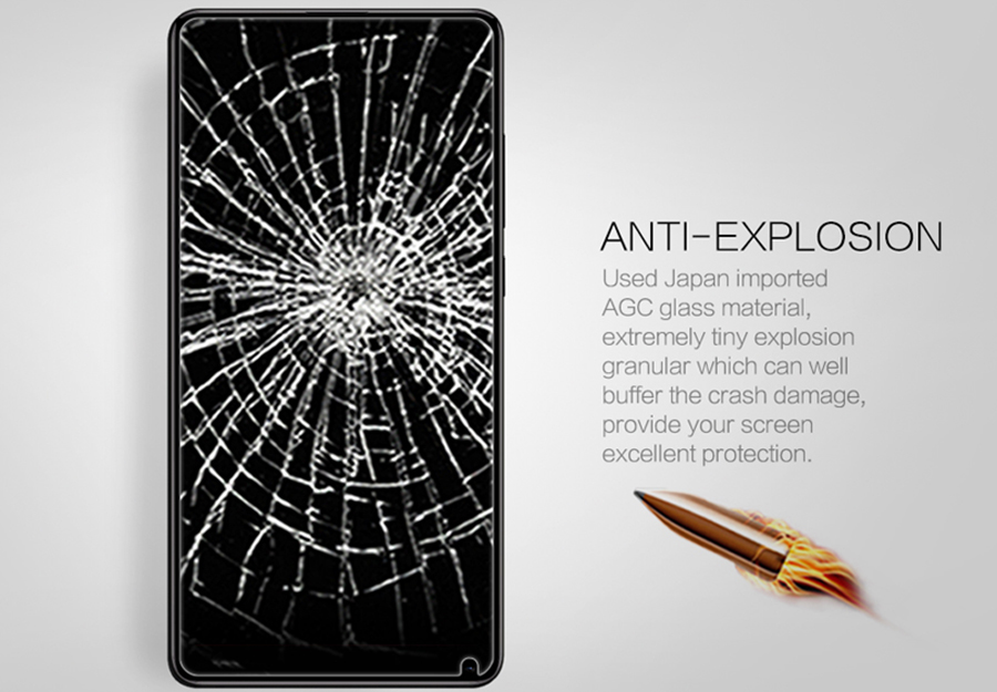 Kính Cường Lực Xiaomi Mi Mix 2 Nillkin Amazing H + PRO-SP XM-MIX 2 - Trong Suốt