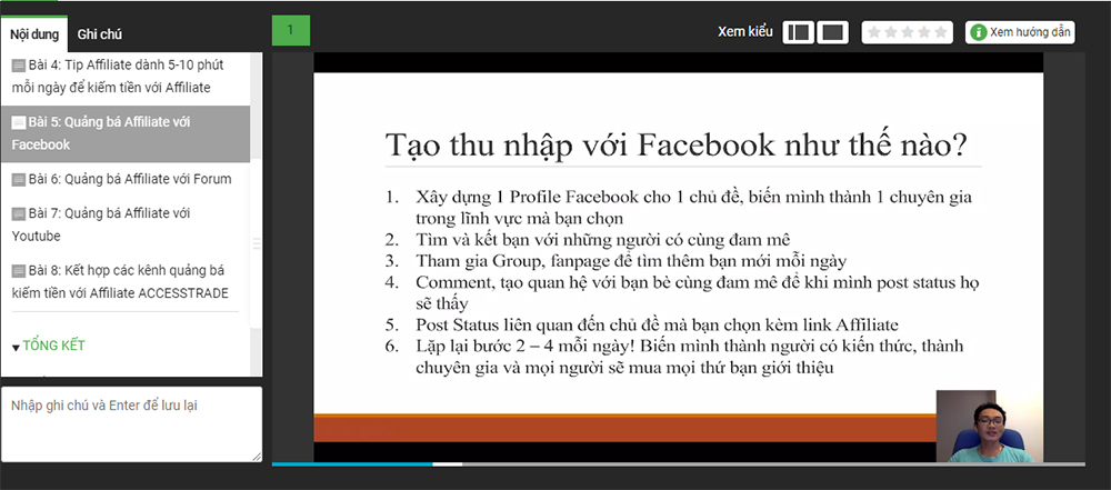 Khóa Học 10 Phút Mỗi Ngày Kiếm Thêm 1Tr/Tháng Với Affiliate Marketing KYNA KD07