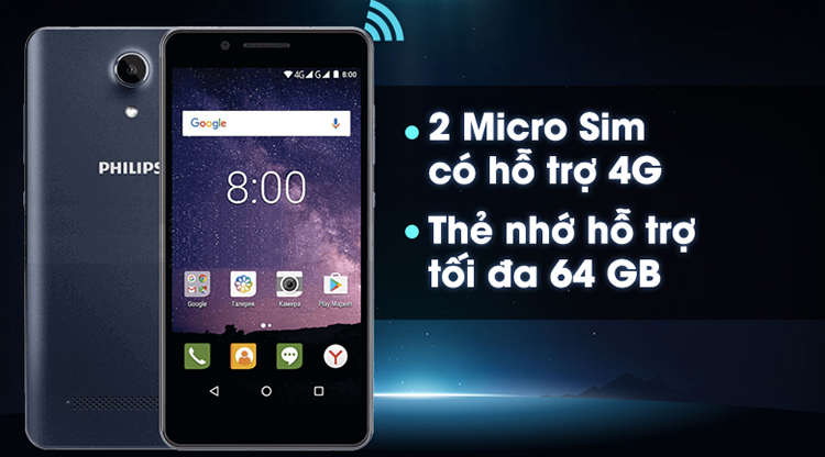 Điện Thoại Philips S327 - Hàng Chính Hãng