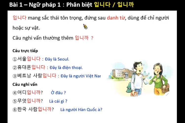 Khóa Học Ngữ Pháp Tiếng Hàn Thông Dụng KYNA NN09