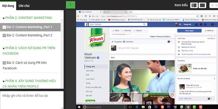 Khóa Học Xây Dựng Và Quảng Cáo Thương Hiệu Trên Facebook KYNA MKT23