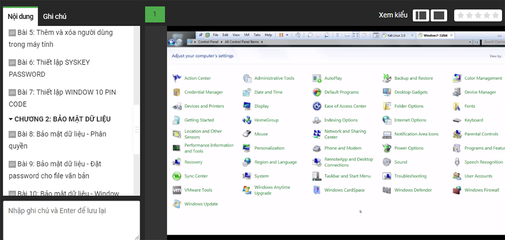 Khóa Học An Ninh Mạng Cho Enduser KYNA IT09