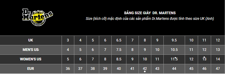 Giày Da Dr. Martens 1461 AW007 - Black