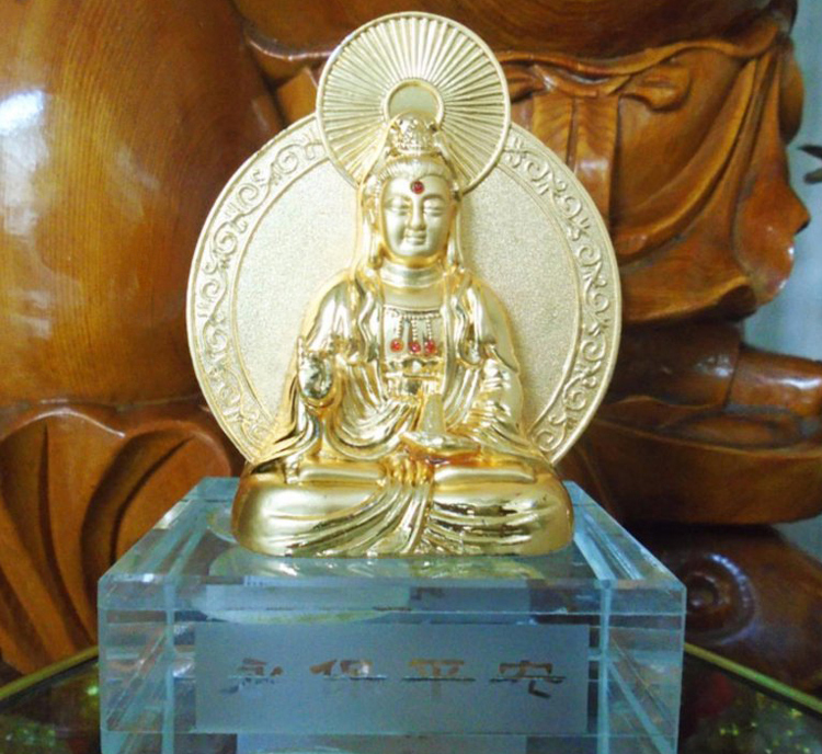 Quan Âm Ngồi Đế Kiếng Dầu Thơm PT0002