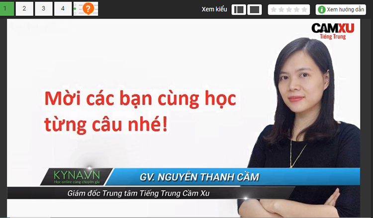 Khóa Học Hán Ngữ Nâng Cao 2 KYNA NN16