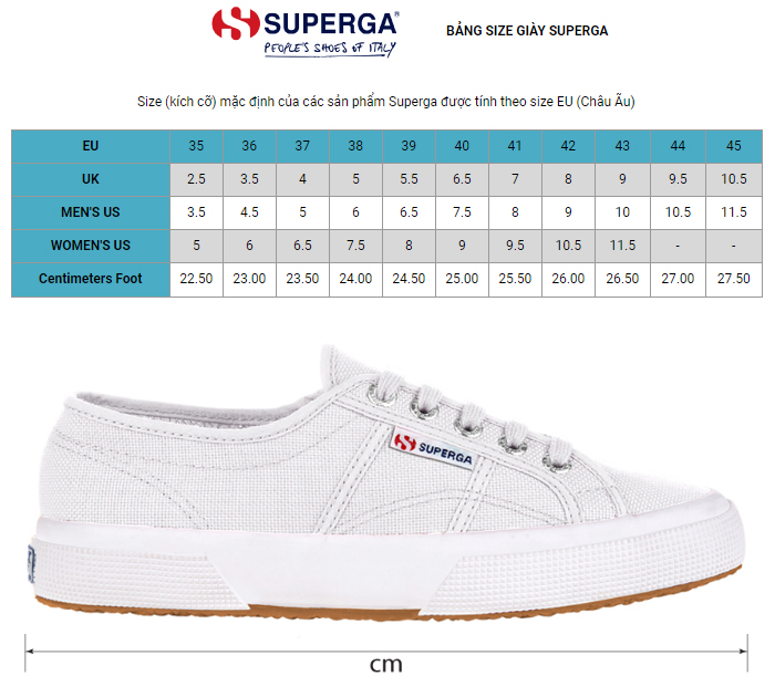 Giày shop superga 2750