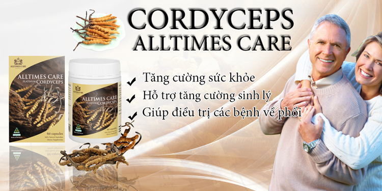 Thực Phẩm Chức Năng Viên Uống Đông Trùng Hạ Thảo Alltimes Care Platinum Cordyceps (Hộp 60 Viên)