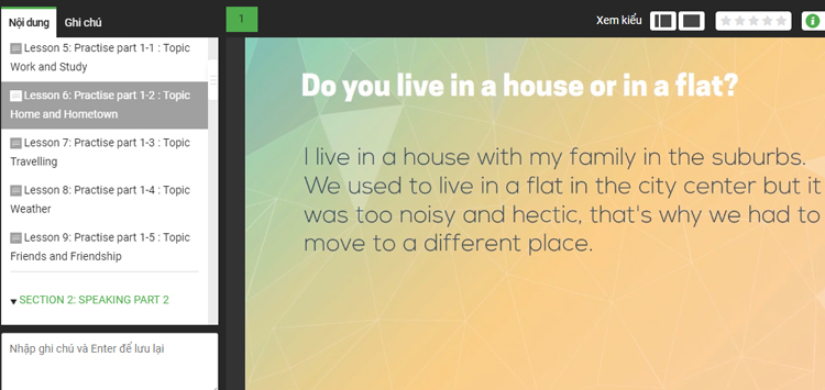 Khóa Học Succeed In Ielts Speaking KYNA NN18